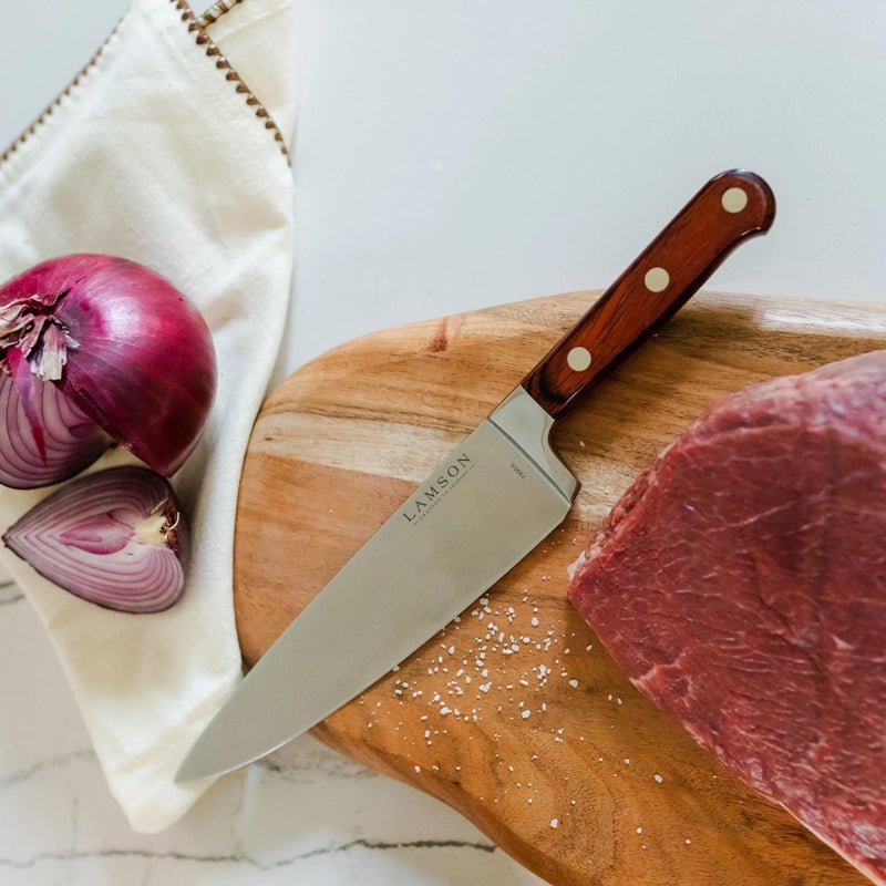 Lamson 8" Premier Forged Chefâ€™s Knife (FIRE) - Image 2